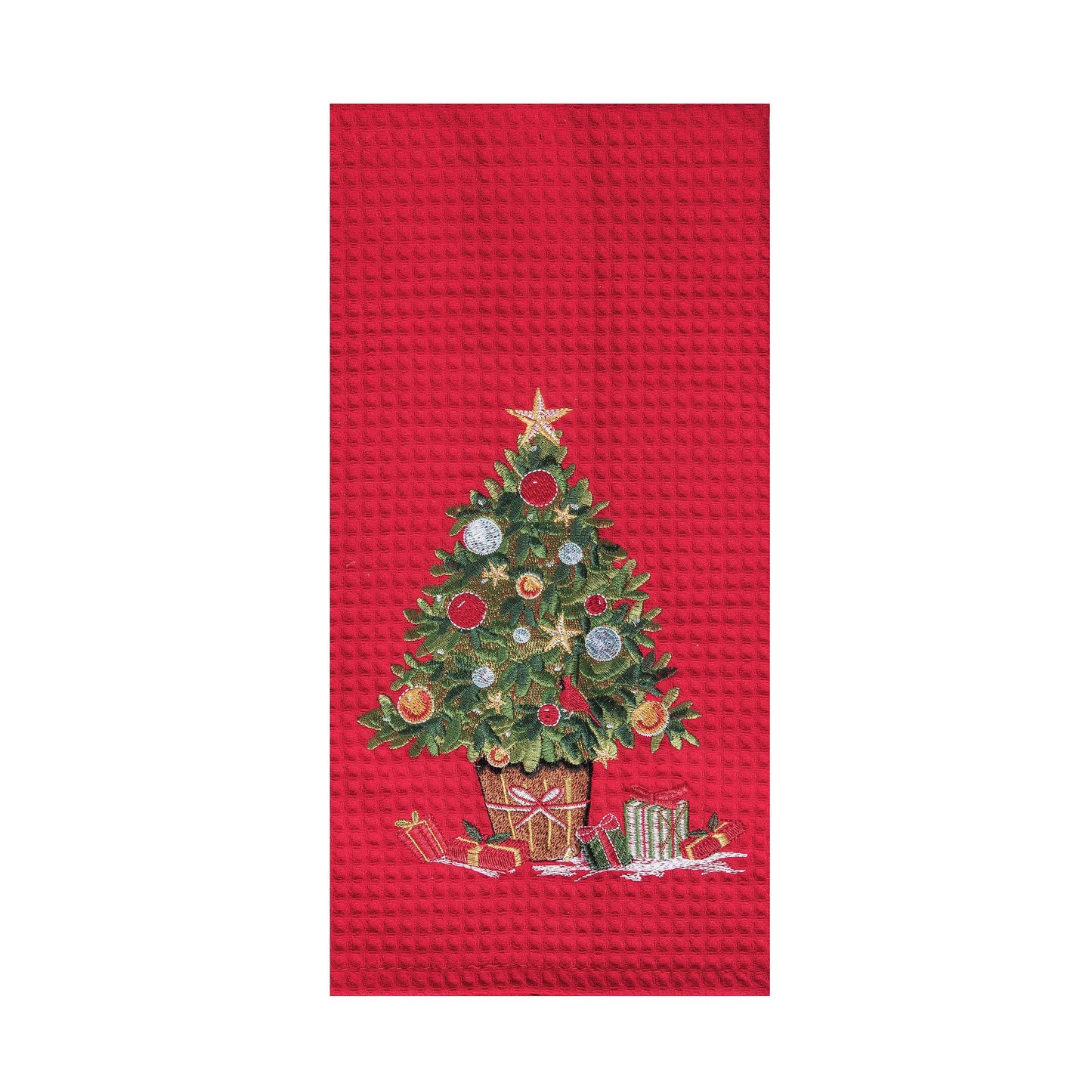Christmas Tree Kitchen Towel Embroidered