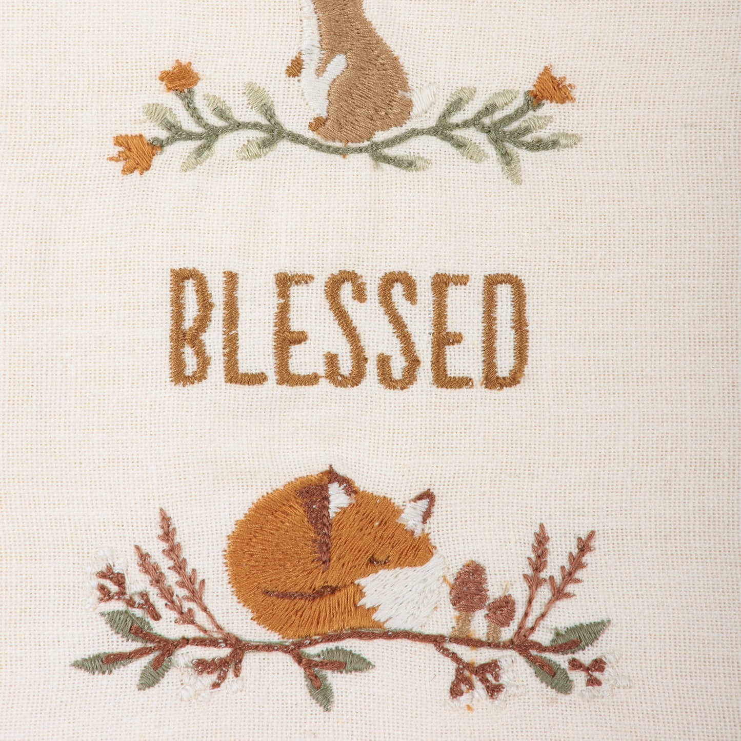 Thankful Grateful Blessesd Embroidered kitchen Towel