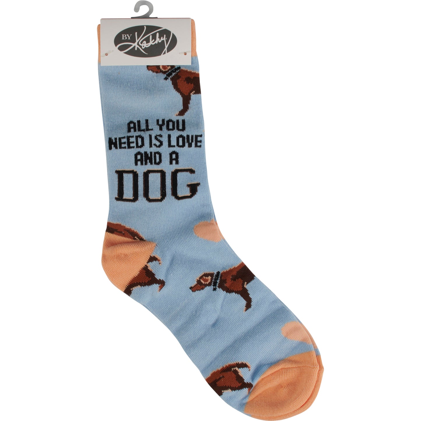 Dog themed Socks -  "All You Need Is Love And A  Dog"