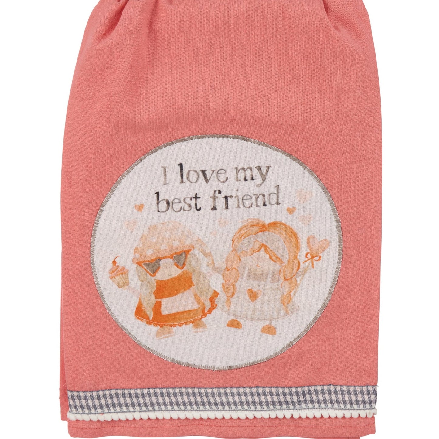 "I Love My Best Friend" -  Kitchen Towel