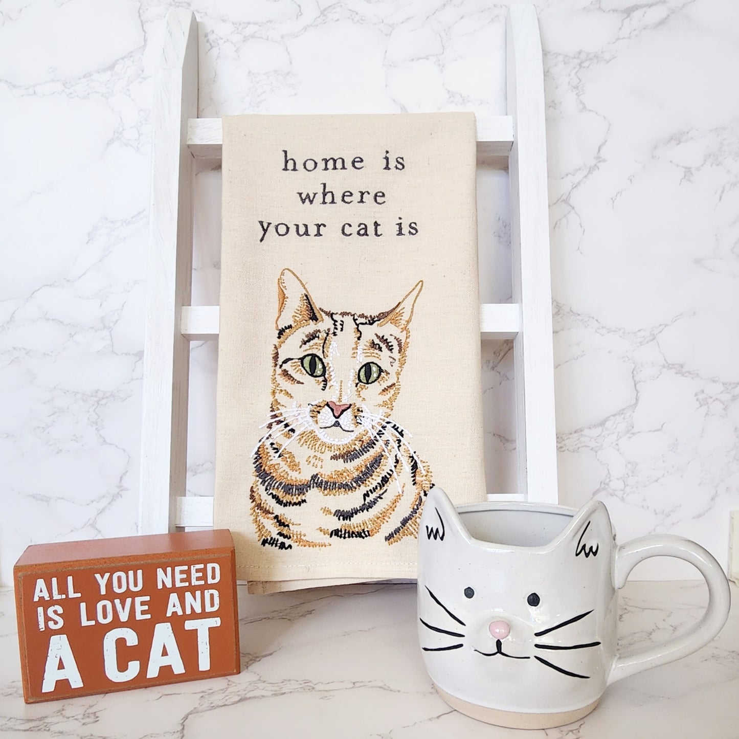 Home Is Where Your Cat Is -  Kitchen Towel