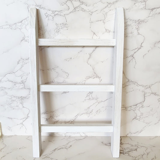 Decorative Kitchen Mini Ladder - White