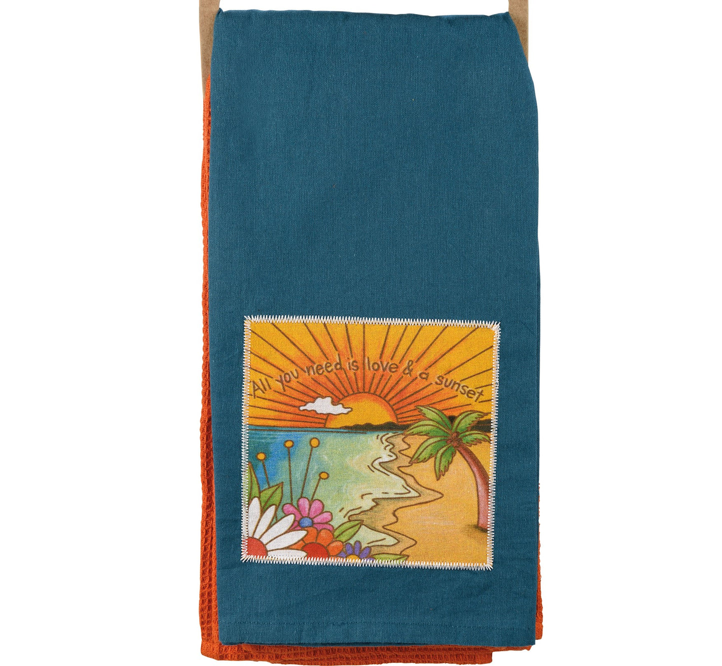 "All you need is love & a sunset" - Kitchen Towel Set