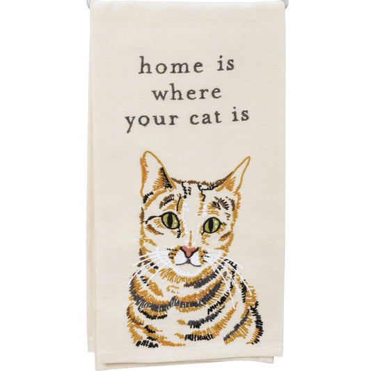Home Is Where Your Cat Is -  Kitchen Towel