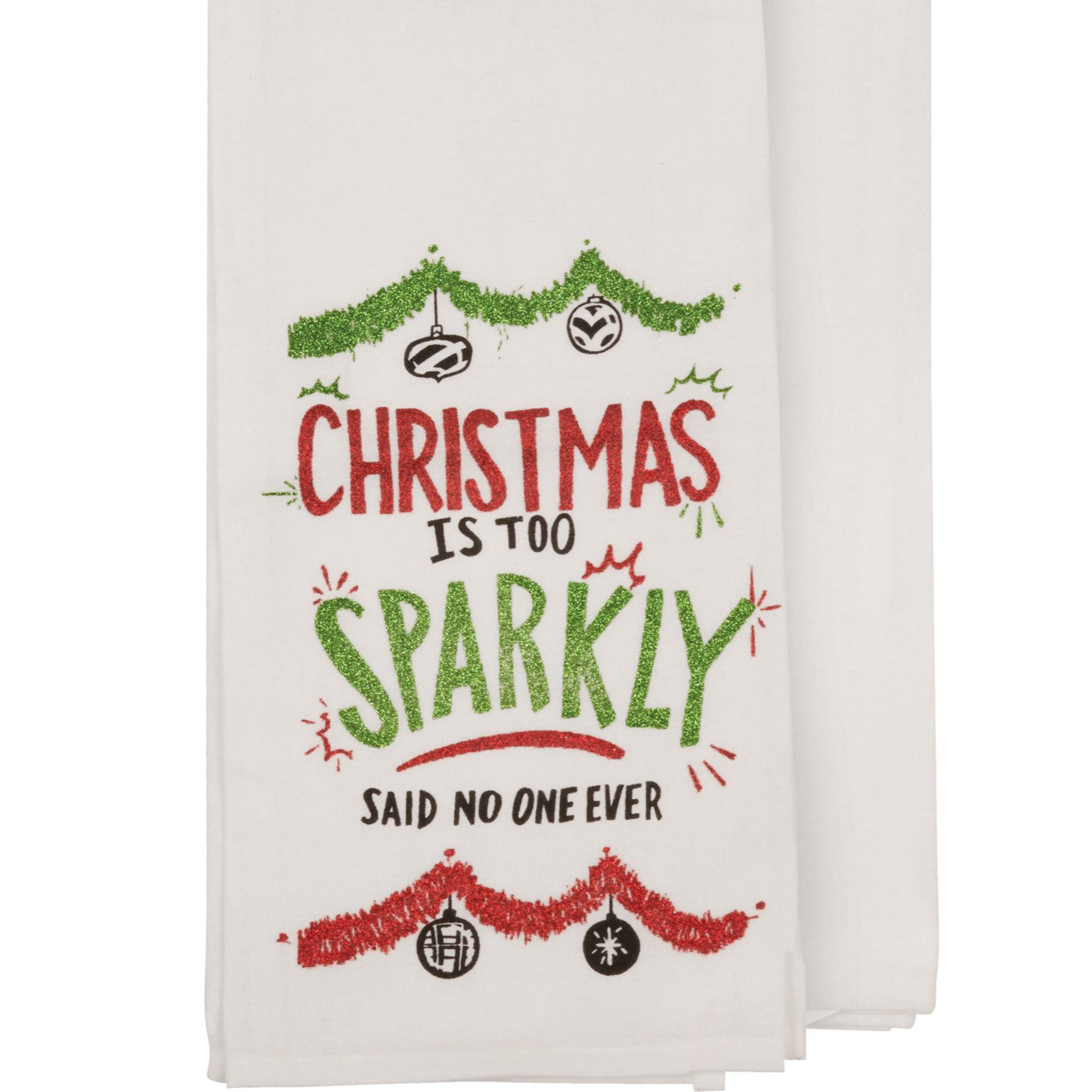 Christmas Kitchen Towel - Sparkly