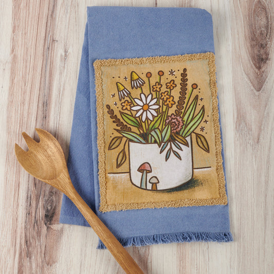 Floral Vase - Kitchen Towel