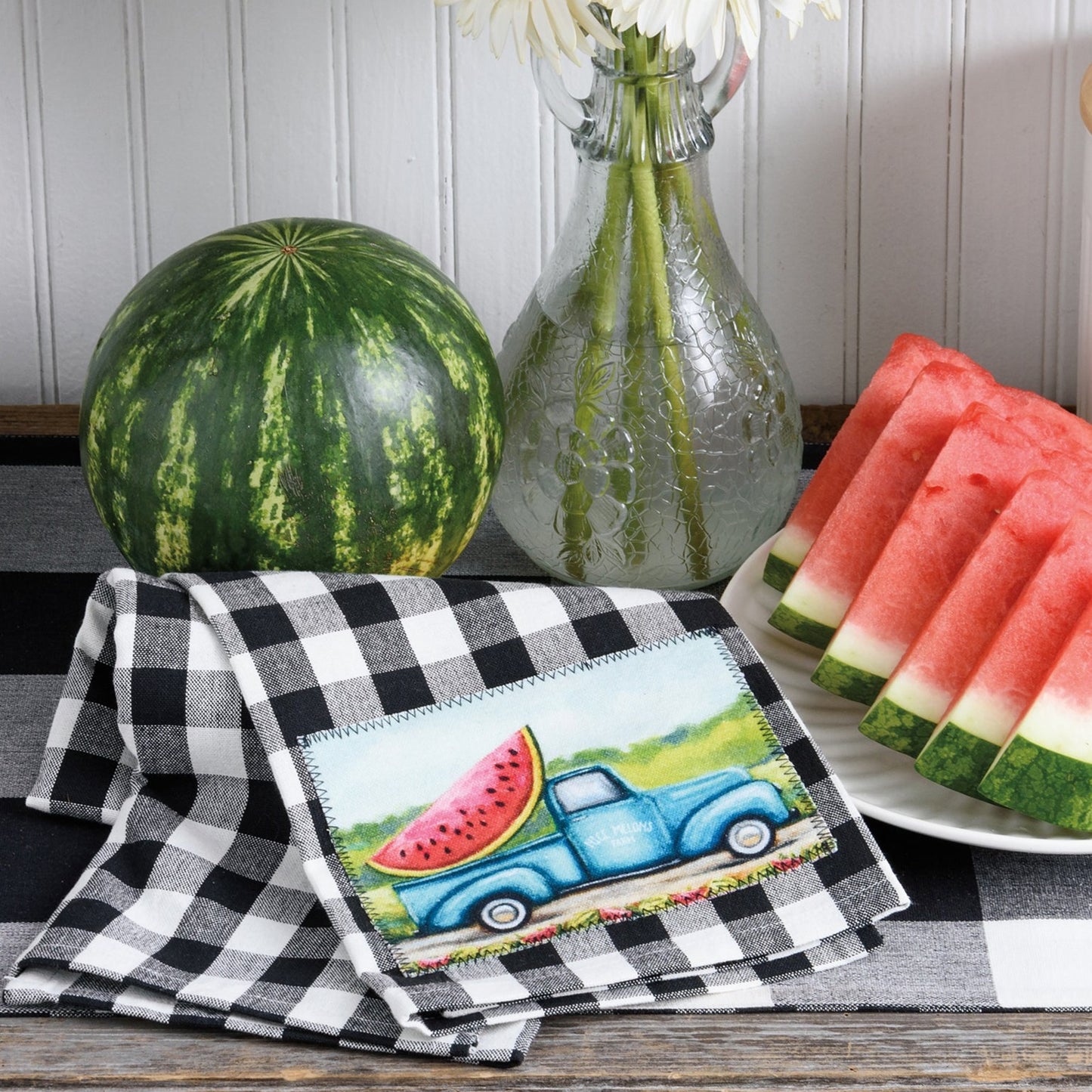 Watermelon "Nice Melons Farm"  Kitchen Towel