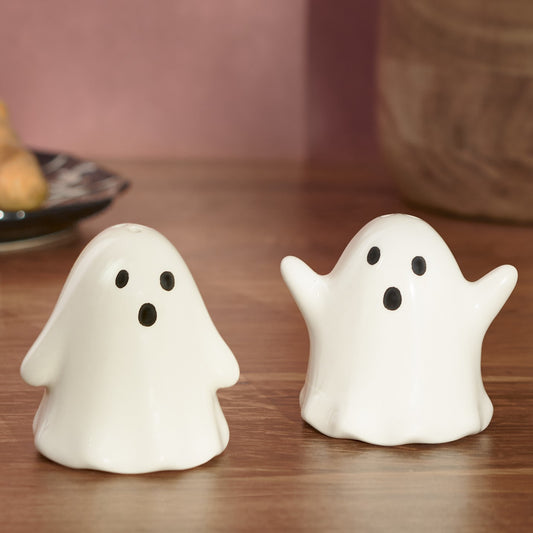 Ghost Pair Halloween Salt And Pepper Shakers