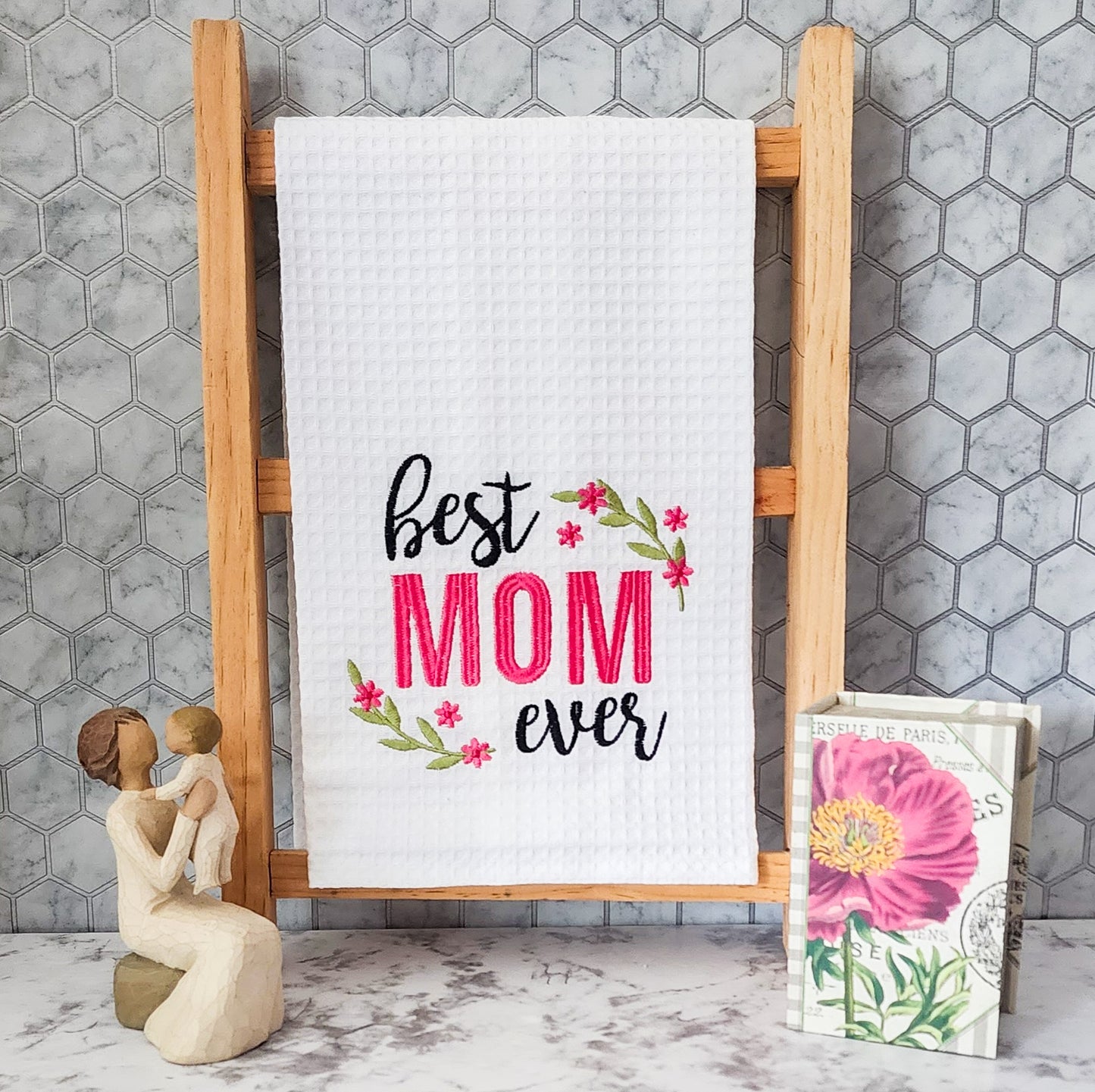 Best Mom Ever Personalized Kitchen Towels