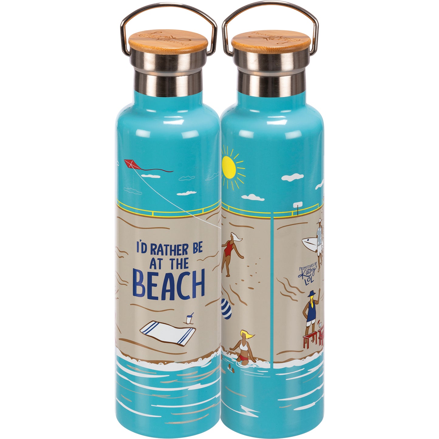 "I'd Rather Be At The Beach" - Insulated Bottle