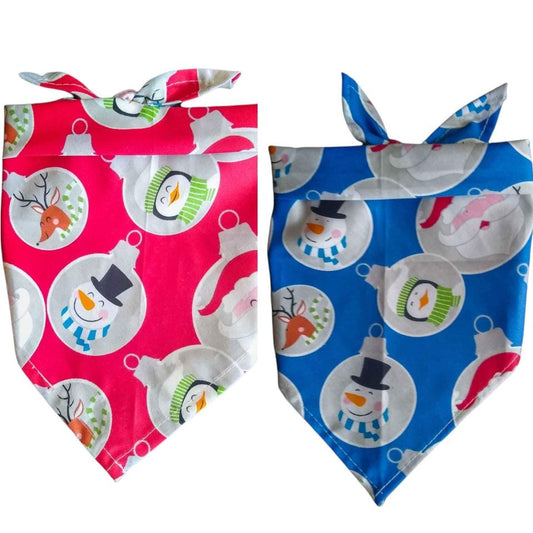 Dog Christmas Bandanas - Set of 2