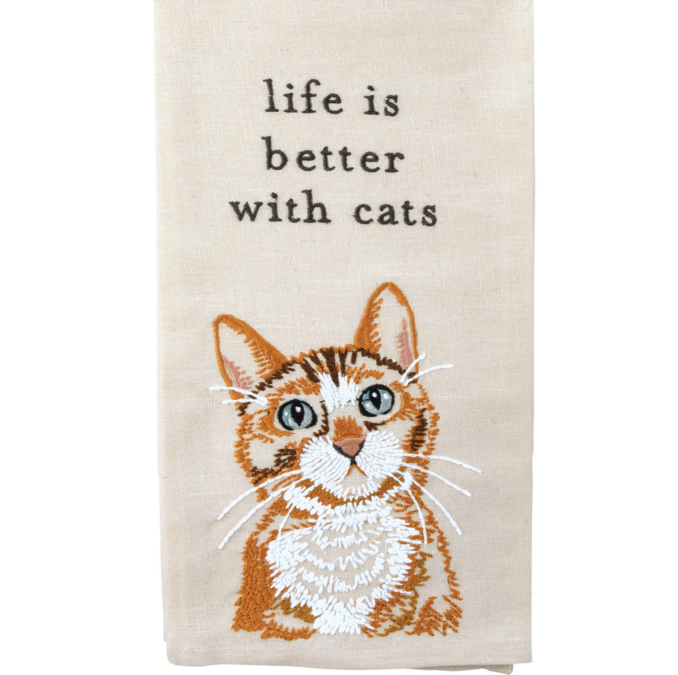 "Life Is Better With Cats" - Cat themed Kitchen Towel