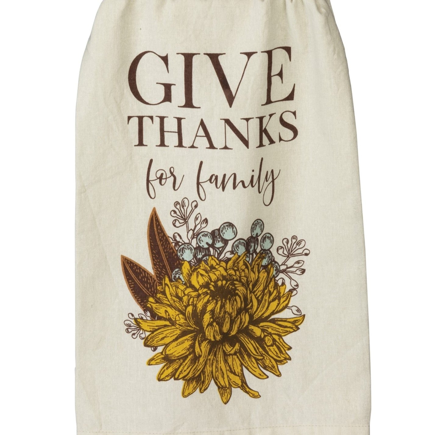 "Give Thanks for family" Kitchen Towel